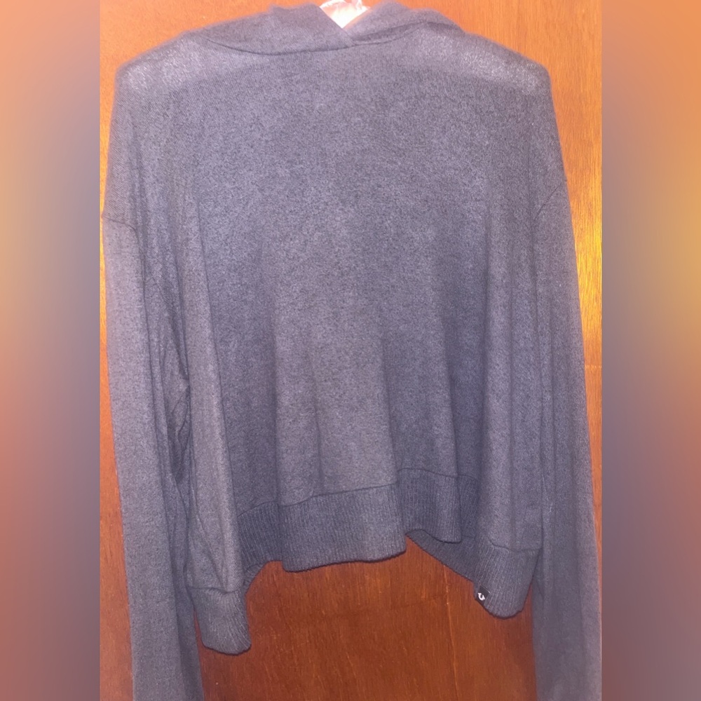 True Religion Gray Sweater w/ split Back